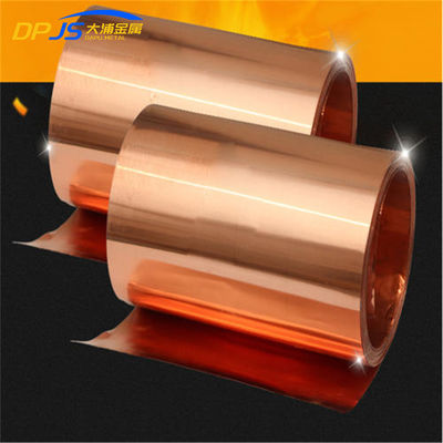 CuCo1Ni1Be C17500 CW103C Copper Sheet Metal Strips Insulated 25mm X 3mm 0.5 Mm